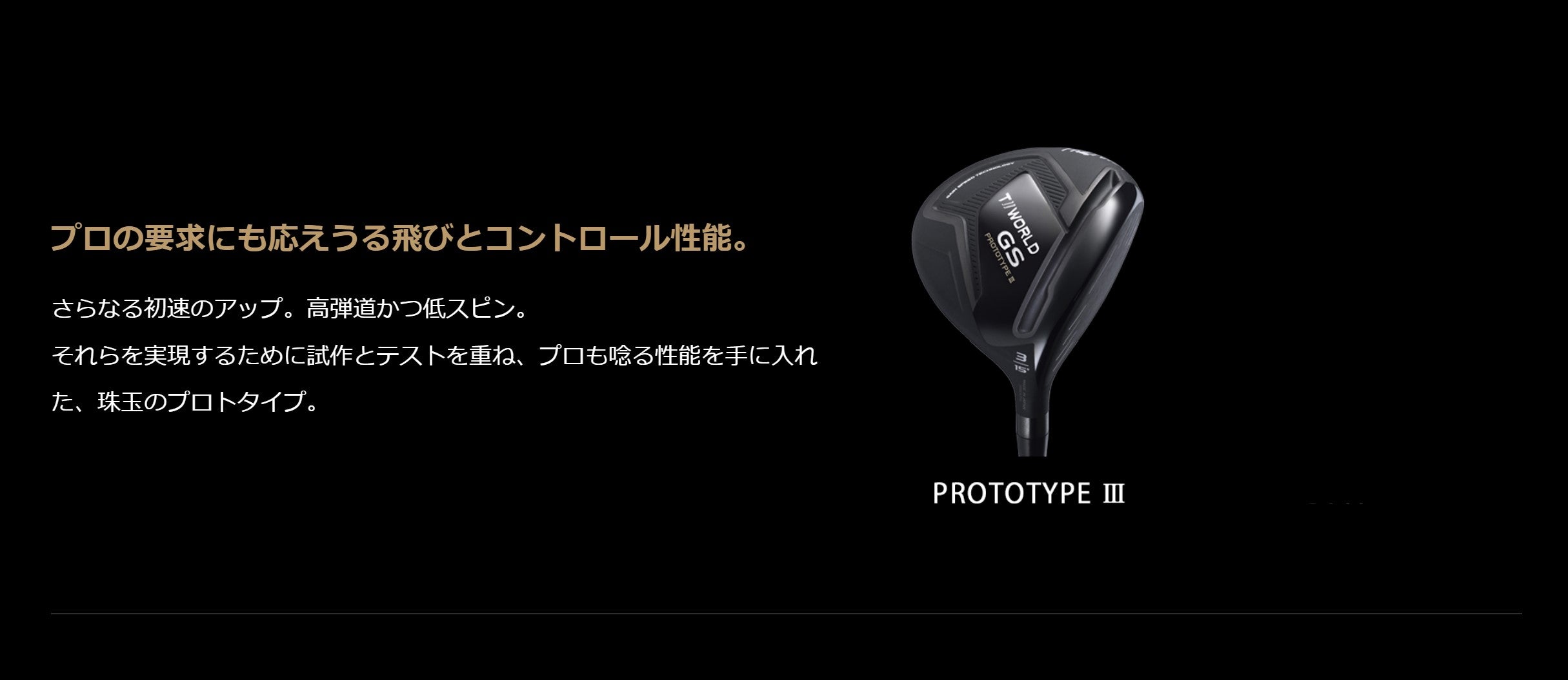 ホンマ T//WORLD GS PROTYPE3 ツアーワールドGS プロトタイプⅢ