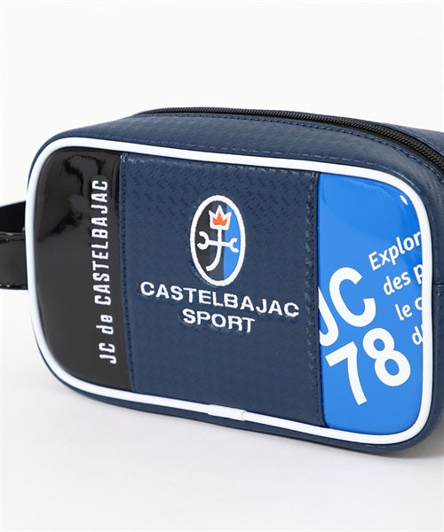 CASTELBAJAC SPORTS カステルバジャックスポーツ トリコロールKAMONポーチ ホワイト